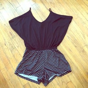 Unique polka-dot romper!